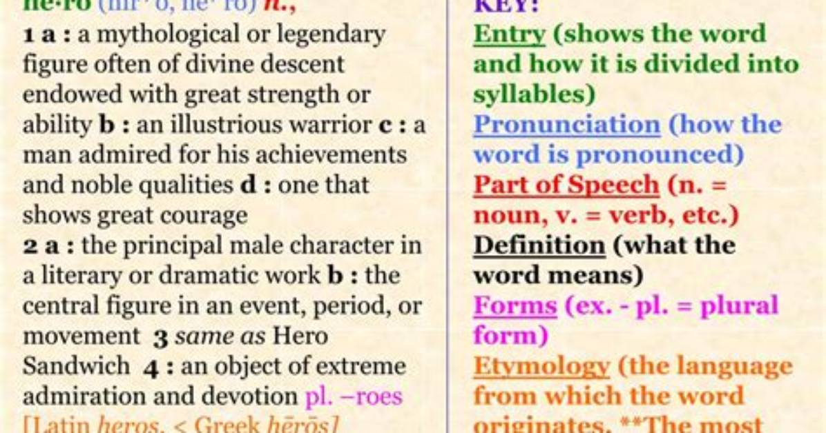 Dictionary Entries