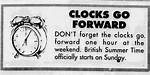 Did Clocks Go Forward?