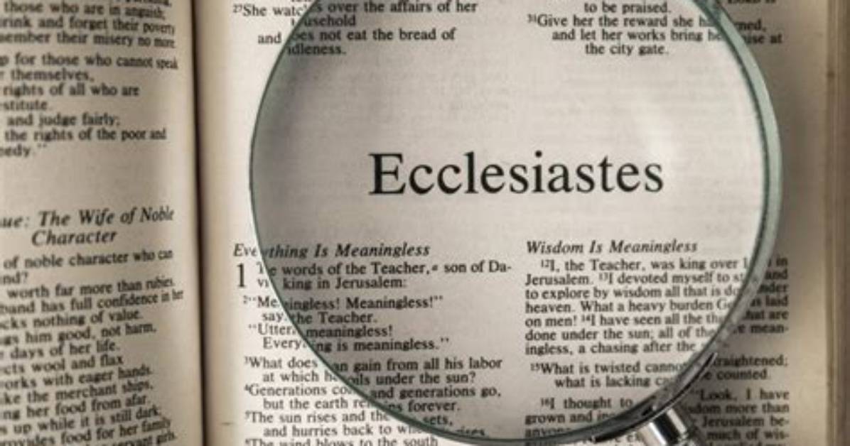 Did David Wrote Ecclesiastes?