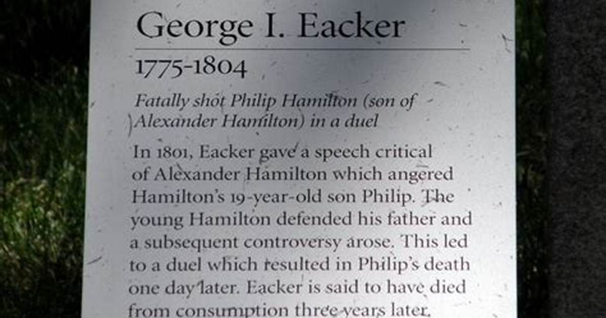 Did George Eacker Shoot Early?