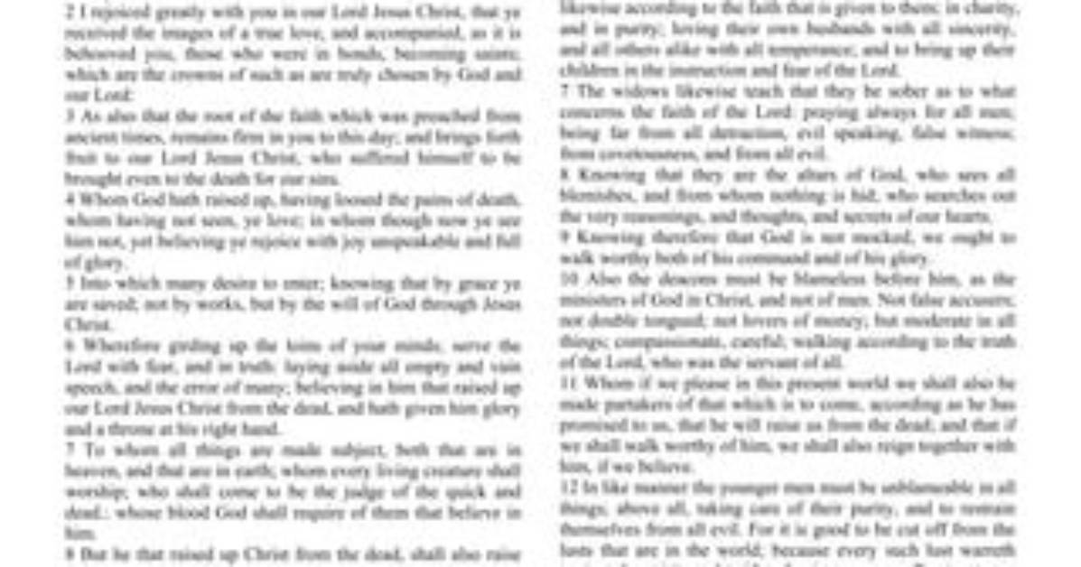 Did Polycarp Write Philippians?