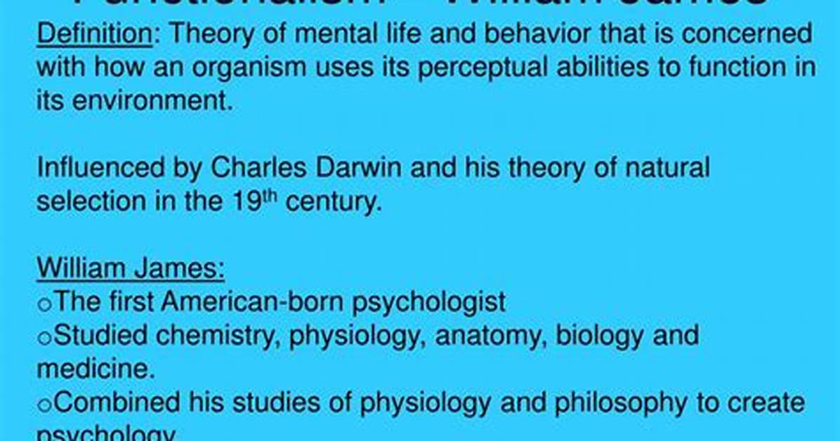 Did William James Study Mental Function?