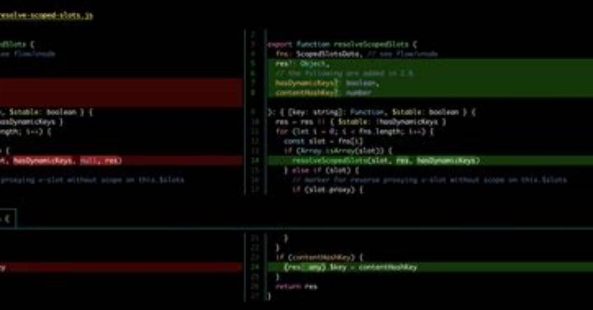 Diff Side by Side Output with "|" (Incomplete) Sign