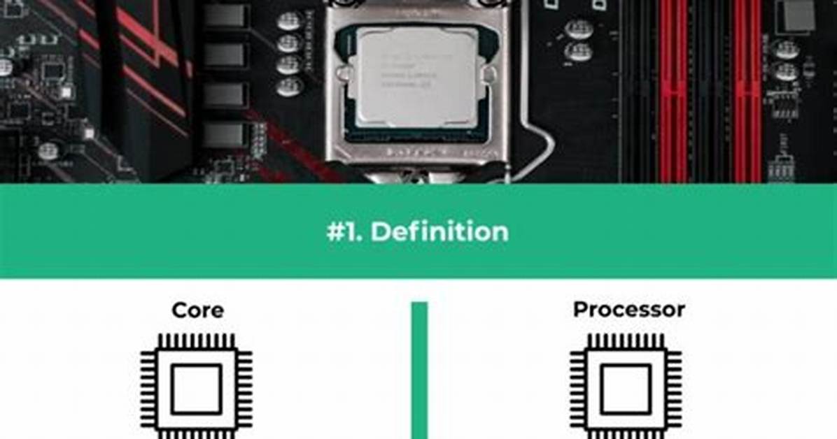 Difference Between Core and Processor