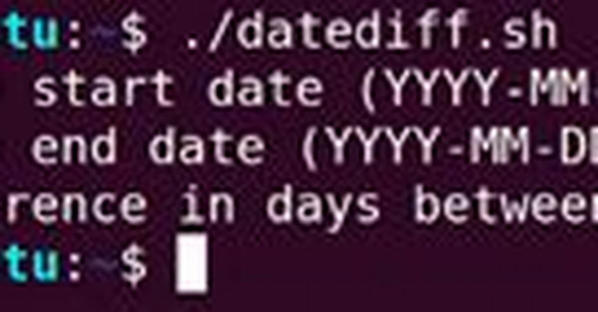 Difference Between Dates in Hour in Bash
