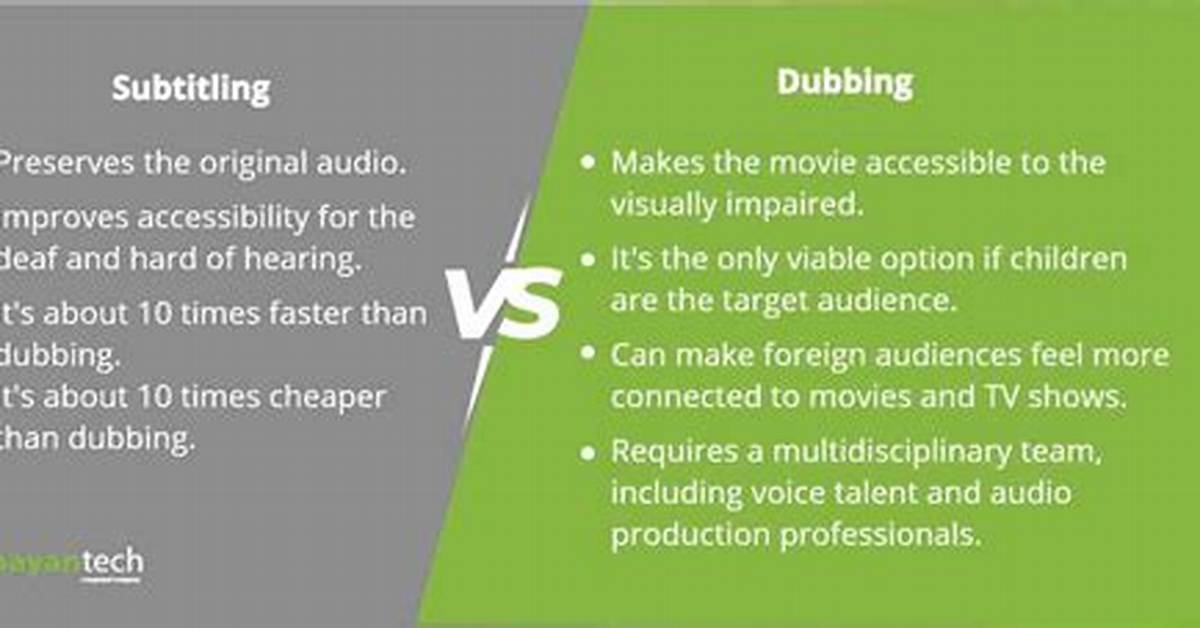 Difference Between Dub and Sub