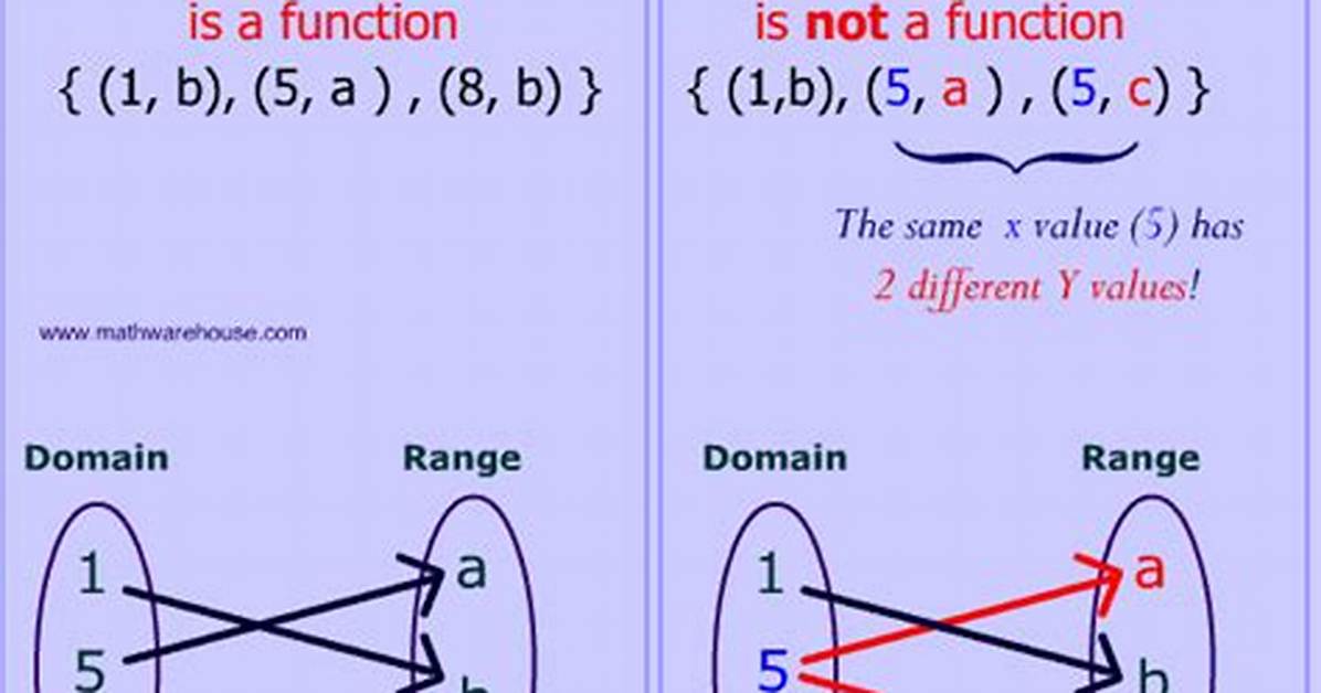 Difference Between Function and Relation?