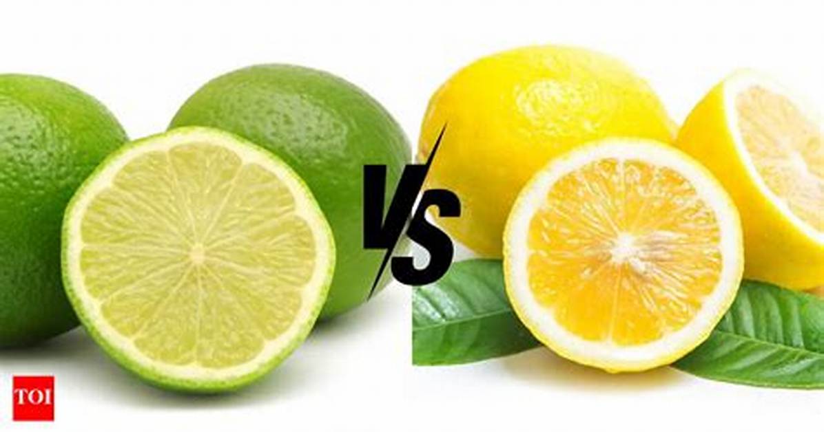 Difference Between Lemon and Lime