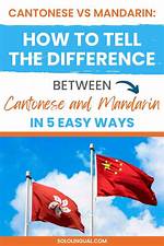Difference Between Mandarin and Cantonese
