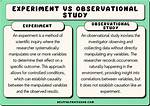 Difference Between Observational Study and Experiment