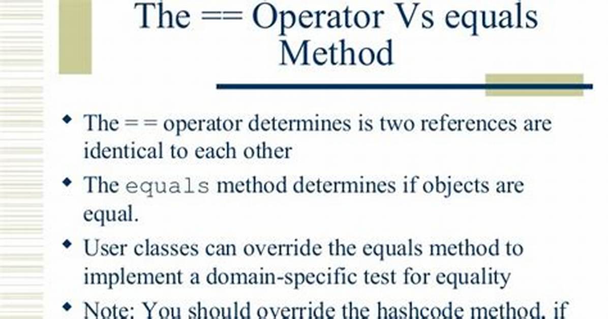 Difference Between == Operator and Equals() Method in C#?