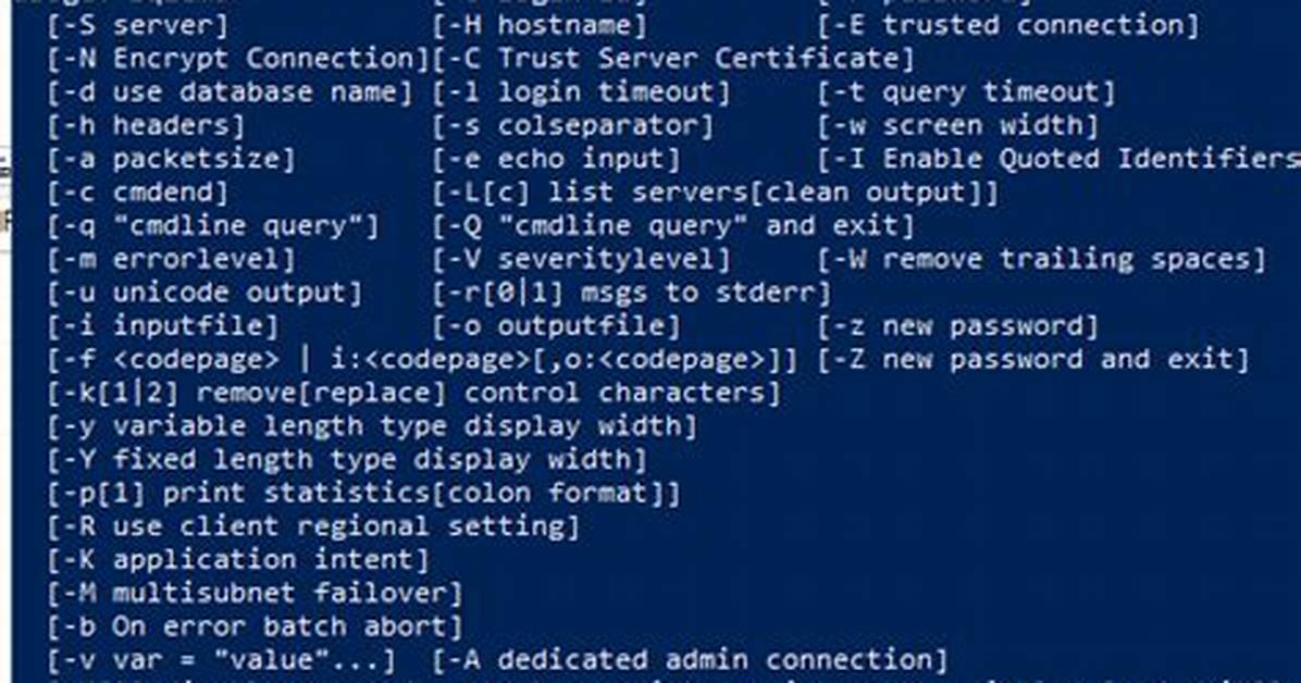 Difference Between Sqlcmd and Invoke-Sqlcmd