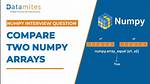 Difference Between Two Numpy Arrays in Python