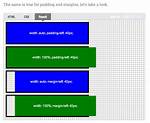 Difference Between Width Auto and Width 100 Percent