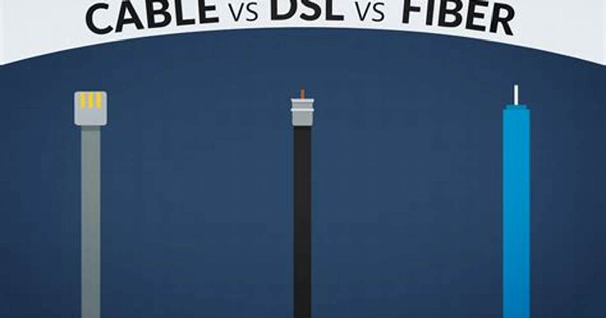 Differences Between Dsl, Fiber & Cable
