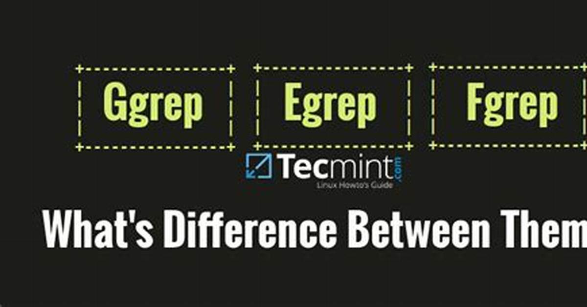 Differences Between Grep, Fgrep and Egrep