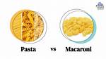 Differences Between Pasta and Macaroni