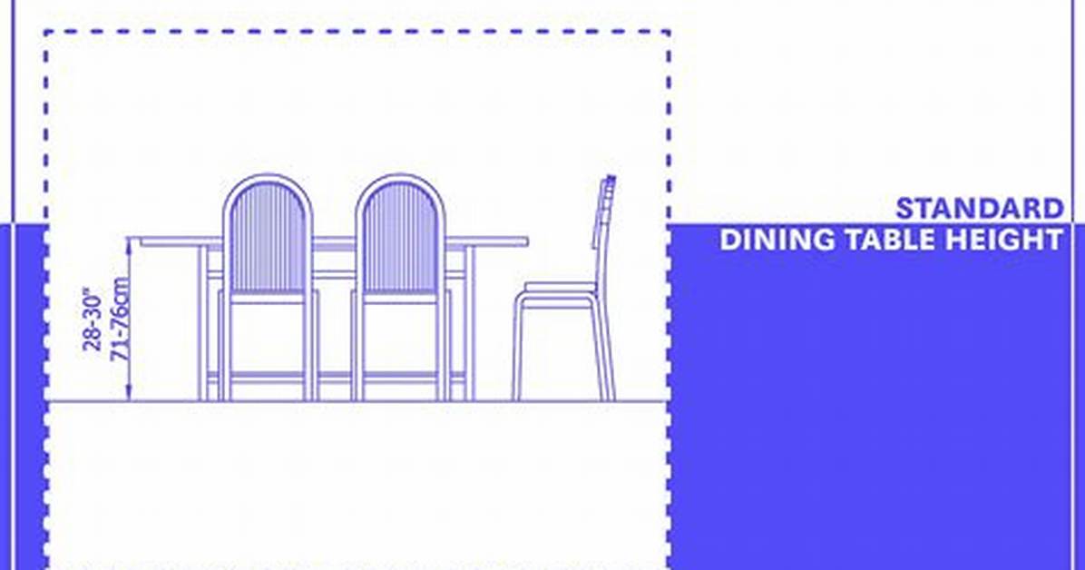 Dining Table Height Standard