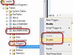 Disable Enable Trigger Sql Server for a Table