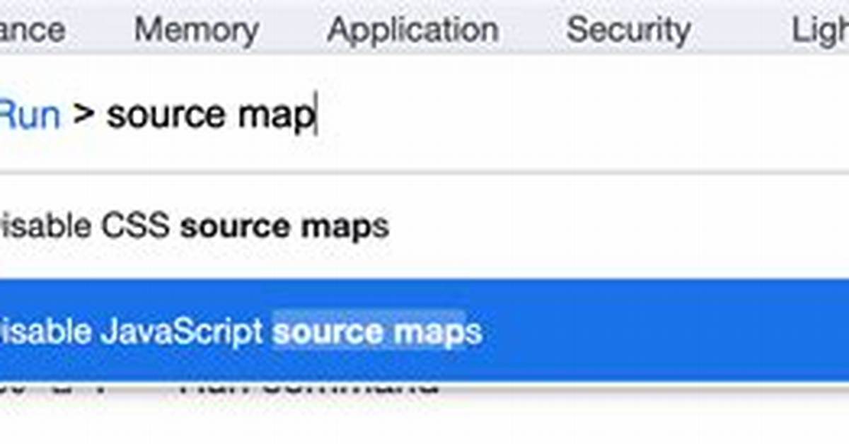 Disable Source Maps in Chrome Devtools