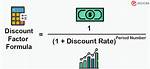 Discount Factor Formula