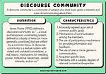 Discourse Community Examples