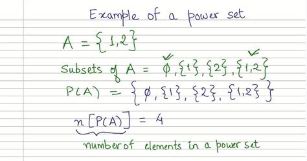 Discrete Math Power Set?