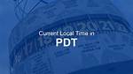 Display Current Pdt Time