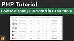 Display Json as Html [Closed]