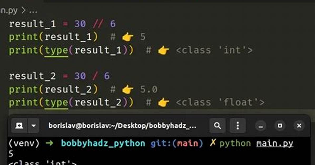 Divide in Python