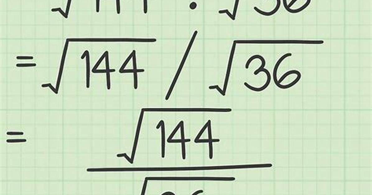 Divide Square Roots