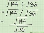 Divide Square Roots