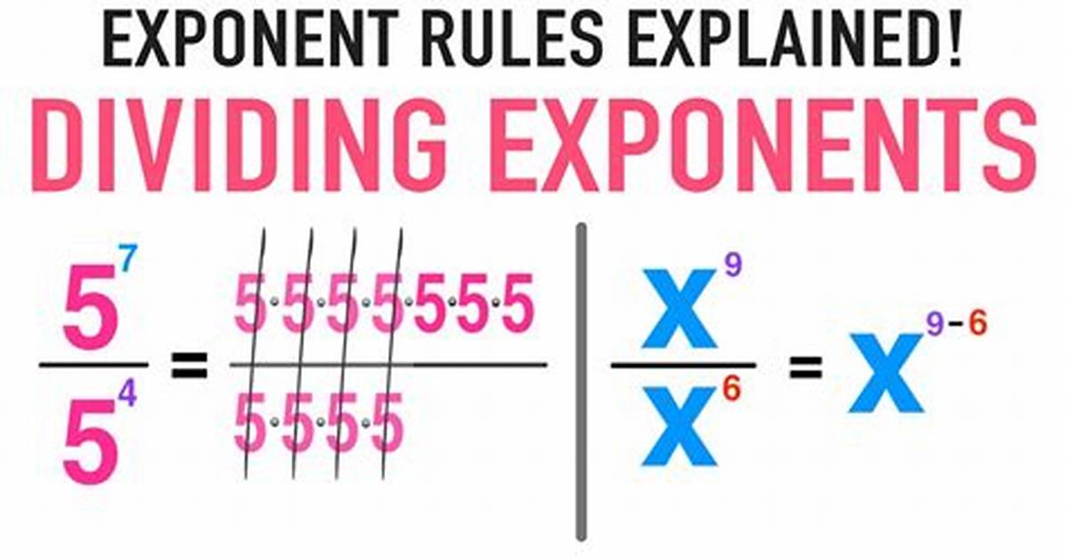 Dividing Exponents with Same Base