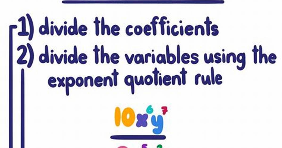 Dividing Monomials