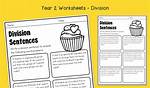 Division Sentence Example
