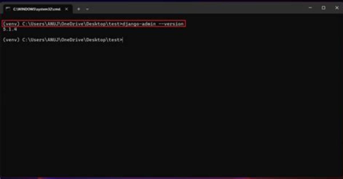 Django-Admin --Version Can Not Find Installed Version