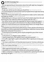 Dmv Knowledge Test Dc