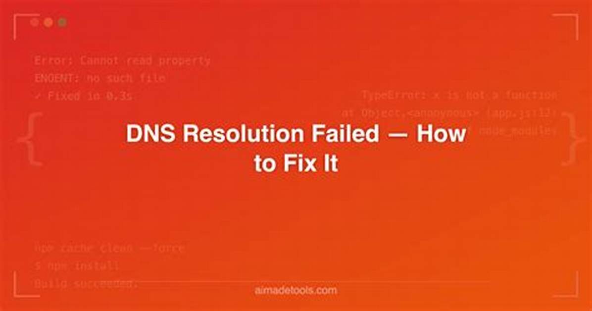 Dns Resolution Failed for Every Tracker