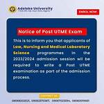 Do Adeleke University Write Post Utme?