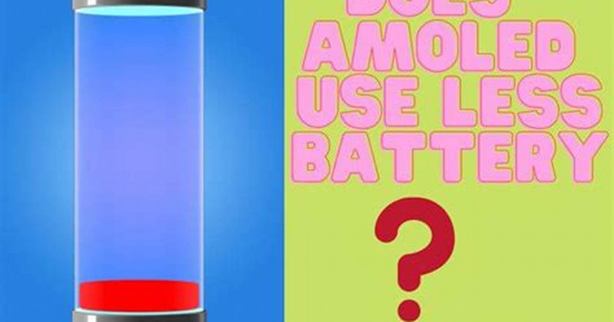 Do Amoled Screen Use Less Power?