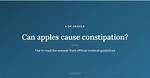 Do Apples Cause Constipation