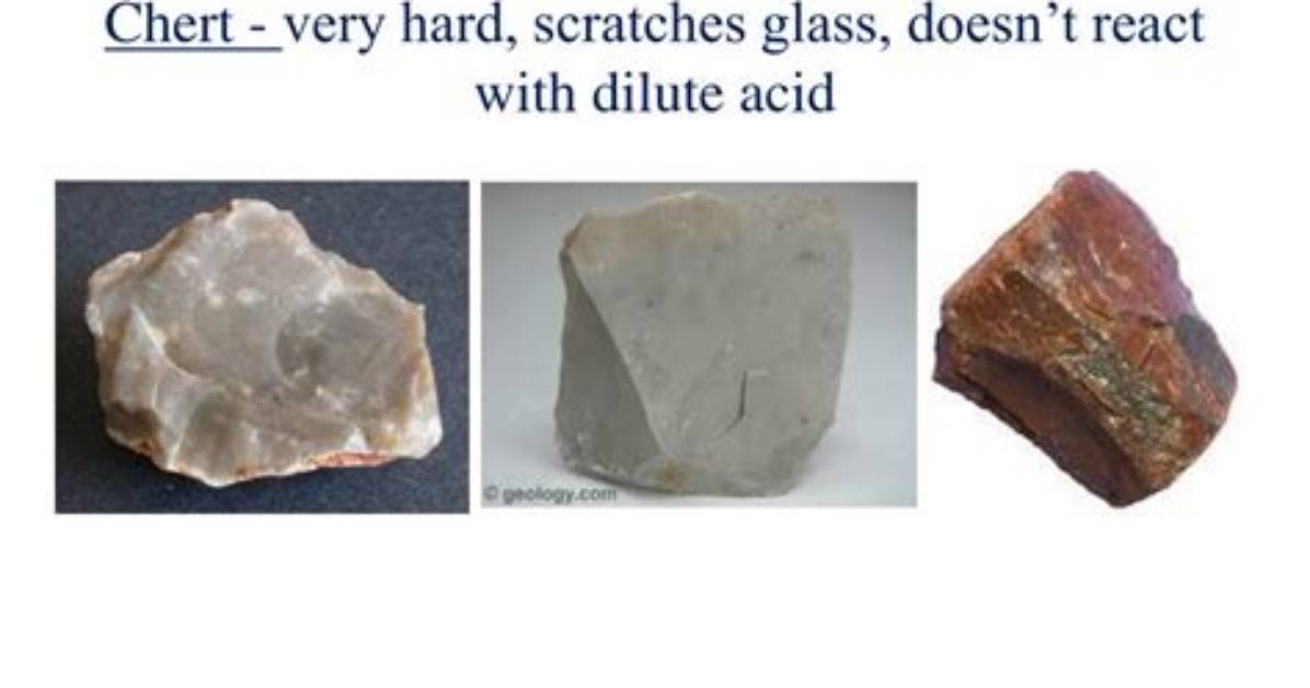 Do Chert React with Acid?