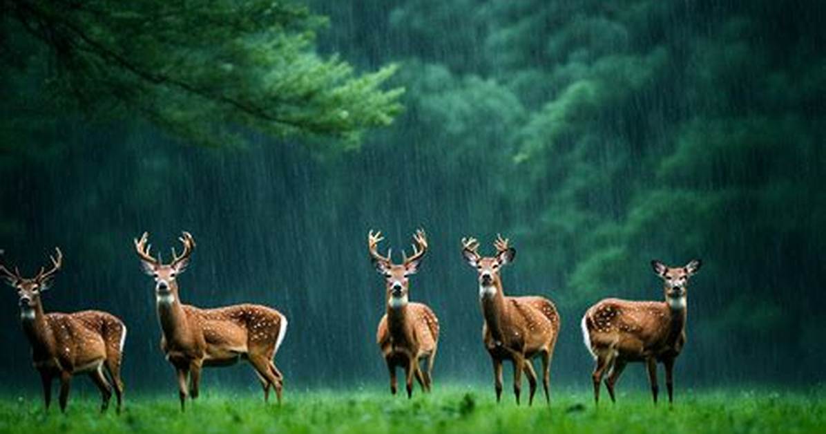 Do Deer Move When Its Raining?