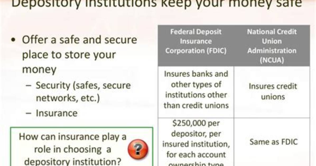 Do Depository Institutions Offer?
