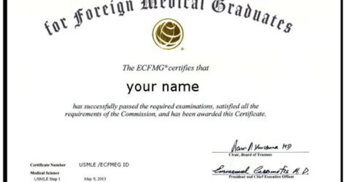 Do Ecfmg Certification Expire?