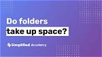 Do Empty Folders Take up Space?