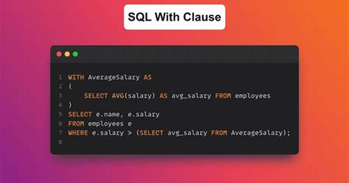 Do from Clause Sql?