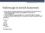Do Go Switch/Cases Fallthrough or Not?
