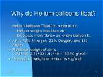 Do Helium Balloons Float?