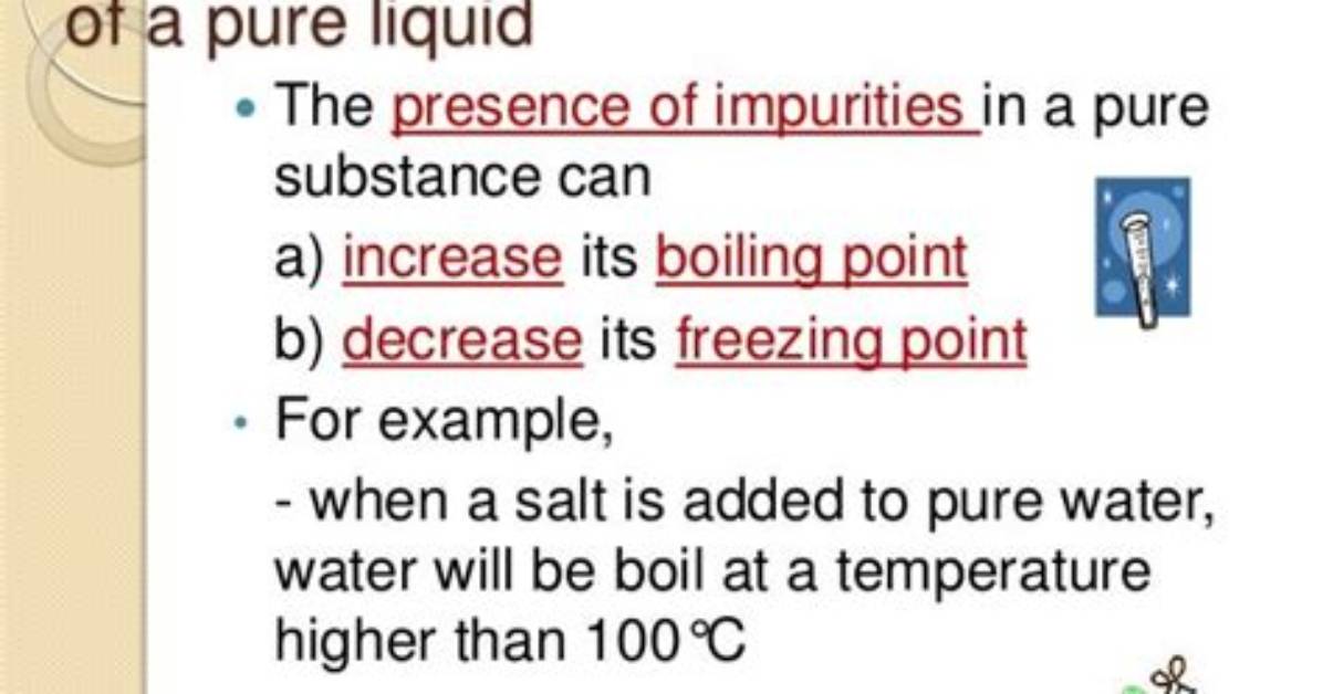 Do Impurities Increase Boiling Point?